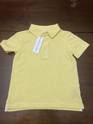 Polo Janie And Jack Boys The Slub talla 3, amarillo, nuevo con etiquetas  Foto 1 de 4