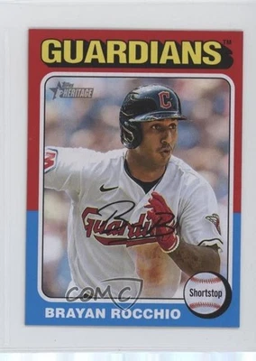 2024 Topps Heritage Mini Short Print Brayan Rocchio #70 - Image 1 of 2