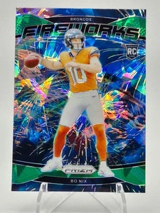Bo Nix Fireworks Cracked Ice Rookie Nr. 23 2024 Panini Prizm - Bild 1 von 2