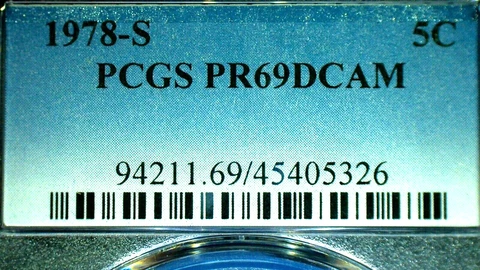 U.S.-1978 "S" PCGS PR69DCAM JEFF. NICKEL 5c KM# A192 Cover