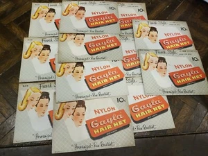 Vintage Hair Net Gayla French Style #500 lot of 12 Packs 1953 - Picture 1 of 5