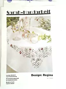 Sarah Handarbeit REGINA Serviette vorgestempelt für Handstickerei Neu aus altem Lagerbestand 8er Set - Bild 1 von 4