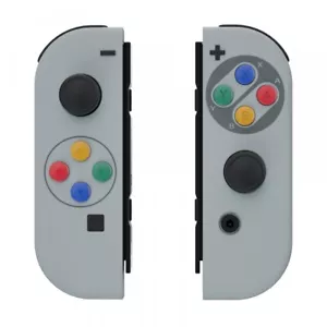 Soft Touch SFC SNES Classic EU Shell and Buttons for Nintendo Switch Joy con - Picture 1 of 10
