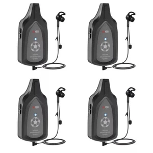 4 Pieces Football Soccer Referee Intercom Interphone Headset Noise Reduction - Picture 1 of 13
