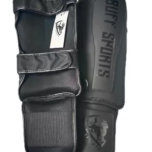 Espinillera Buff Sports - Protección de rodilla de corte alto con correas - Imagen 1 de 6