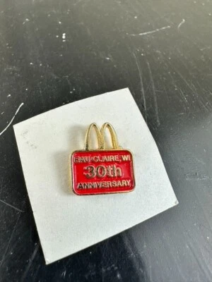 NOS VTG Original Collectible McDonald's 30th Anniversary Eau Claire, WI Pin - Image 1 of 4