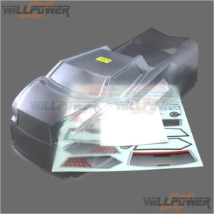 Truggy Clear Body Shell Cover #XT-43 (RC-WillPower) HongNor X2CRT/Mega Booster - Picture 1 of 3