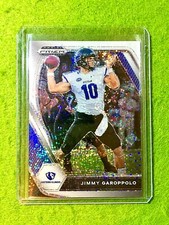 JIMMY GAROPPOLO WHITE SPARKLE PRIZM CARD JERSEY #10 PANTHERS 2021 Prizm  SSP /20
