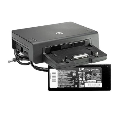 HP 2012 Advanced Docking Station HSTNN-I10X A7E36AA  (120W) ohne Laufwerk - Bild 1 von 3