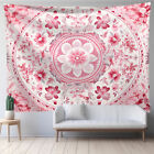 Large Tapestry Pink Flower Wall Hanging Blanket Throw Bedroom Bedspread Backdrop