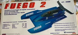 Monteleone Fuego 2 R/C Model Kit Of A Hydroplane Racing Boat Italy New - Picture 1 of 6