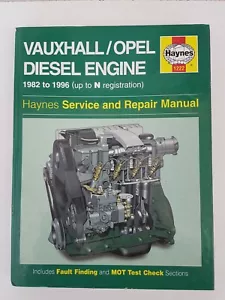 Vauxhall Opel Diesel Engine Haynes Manual 1982 to 1996 Nova Corsa Astra - Picture 1 of 12
