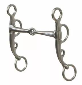 Showman PELHAM BIT 5"" Bocca articolata ACCIAIO INOX 6,25"" Guance girevoli - Foto 1 di 1