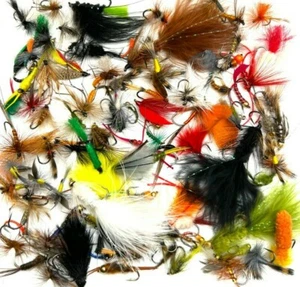Assorted THOUGHTFUL Trout fishing START-UP flies BARBED/BARBLESS 12,24,48,96 - Picture 1 of 2