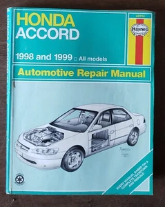 Honda Accord 1998 thru 1999 All Models Haynes Shop Repair Manual 42014 - Foto 1 di 5