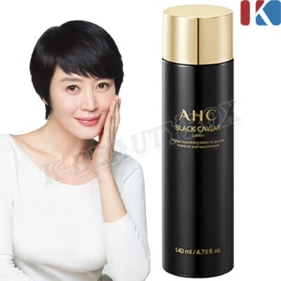 AHC Black Caviar Lotion 140ml Intensive Moisturizing Skin Care Korean Cosmetics - Image 1 of 3
