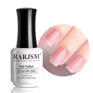 Translucent Sheer Pink Gel Nail Polish LED UV Gel Soak off Clear Pink Fre - Picture 1 of 7