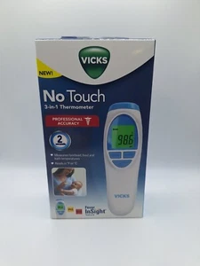 Vicks No Touch Termometro 3 in 1 NUOVO in scatola sigillata 2 batterie OMAGGIO incluse - Foto 1 di 6