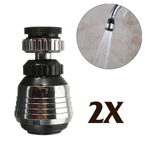 2X Rubinetto Soffione Doccia Filtro Flusso Acqua Rubinetto Gorgogliatore Bagno Cucina - Foto 1 di 7