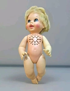 1967-68 Mattel Baby Small Talk Doll With Outfit & Bow 10.5" USA #pd - Picture 1 of 7