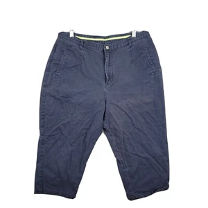CJ Banks Womens Pants Capri Crop Women's Plus Size 16W Blue - Picture 1 of 13