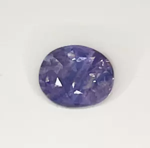0.75ct Blue Purple Sapphire Oval with Gem Report, Unheated Natural Sapphire - Picture 1 of 5