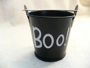 WF- HALLOWEEN BLACK BOO! BUCKET #50198 1/2 - Picture 1 of 8