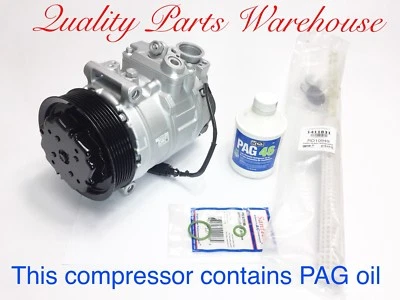 2003-2006 PORSCHE CAYENNE 4.5L(V8) OEM DENSO REMAN A/C COMPRESSOR KIT W/WRTY. - Image 1 of 3