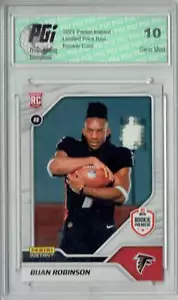 Tarjeta de novato Bijan Robinson 2023 Panini instantánea primer look #4 1 de 965 IGP 10 - Imagen 1 de 1