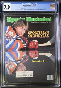 Wayne Gretzky SPORTS ILLUSTRATED SOY December 27, 1982 GRADED CGC 7.0 - Picture 1 of 2