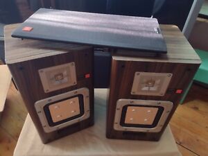 Rare Japan Sony Match Pair MCM Faux Wood Sony APM-22ES Square Woofer As-Is