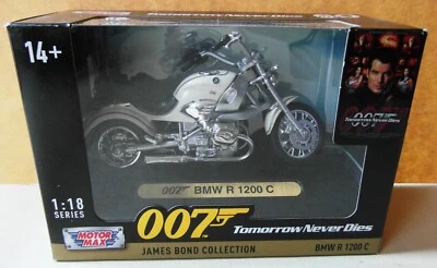 Motormax 1:18 Scale James Bond Tomorrow Never Dies - BMW R1200C Motorbike.NEW - Image 1 of 4