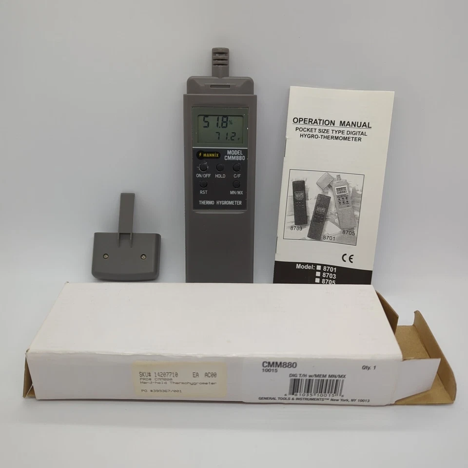General Tools & Instruments Termohigrómetro de mano Mannix Foto 1 de 1