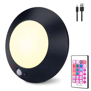 Motion Sensor Rechargeable Light Wireless LED Shower Ceiling Light with Remot... - Picture 1 of 7