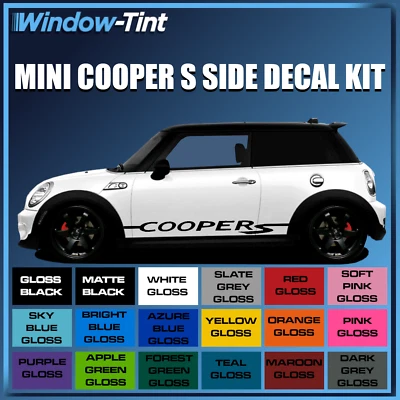 Per MINI COOPER LATO S Decalcomanie Adesivi Vinilici Sport Grafiche - Immagine 1 di 4