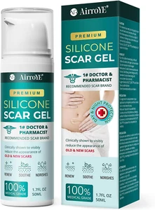 Silicone Scar Gel for Stretch Mark: 100% Silicone Scar Cream - Remove New Old Sk - Picture 1 of 12