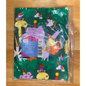 Vintage American Greetings Zoo Animali Regalo Compleanno Confezione Carta Scimmia - Foto 1 di 6