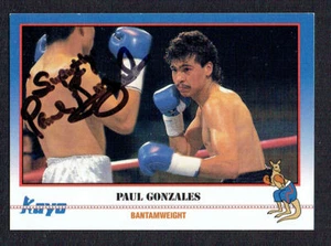 Paul Gonzales #38 signed Autogramm Auto 1991 KAYO Boxen Trading Card - Bild 1 von 1