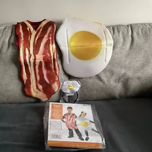fancy dress Costume Duo Kids 7- 11 Years Egg And Bacon - Picture 1 of 4