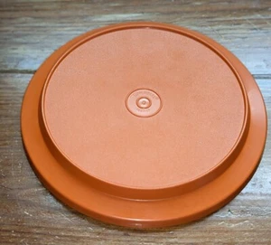 Vintage Tupperware 1207 orange Ersatz runder Deckel 7" Dichtung-N-Serve - Bild 1 von 3