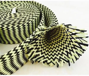 25 mm Aramid Kohlefaser Geflechthülse hochfest verschleißfest - 2 m - Bild 1 von 4