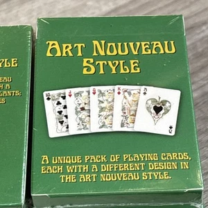 Poker Playing Cards Art Nouveau Style - Picture 1 of 3