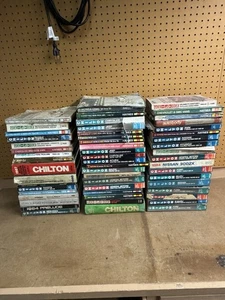 Chilton & Haynes Repair Manuals & Techbooks Huge Lot Of 54 Automotive Books - Picture 1 of 11