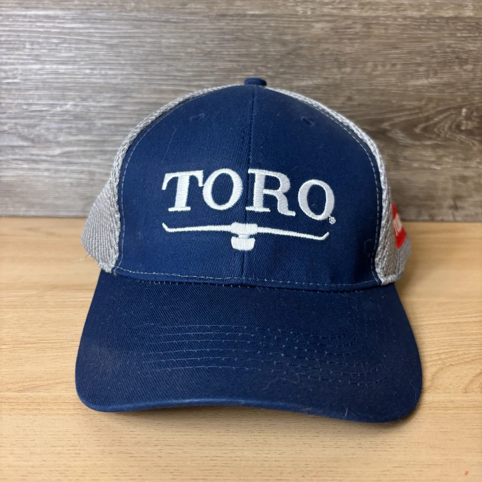 Boné TORO chapéu alça traseira azul cinza bordado masculino - Imagem 1 de 4