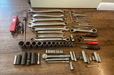 LOTE DE LLAVES A PRESIÓN Craftsman SK MAC tomas de impacto extensiones trinquete Foto 1 de 4