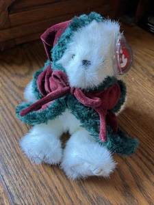 TY BEANIE BABY CUTE KLAUSE THE WINTER BEAR WITH TAG PLUSH TOY AND FREE SHIPPING - Picture 1 of 2