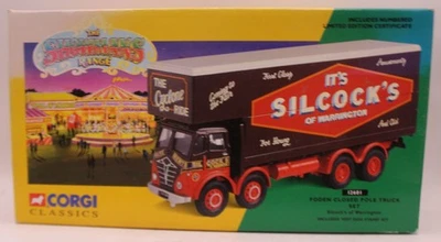 Corgi 12601 Foden Closed Pole Truck Silcock's - 1:50 Showman's - Image 1 of 4