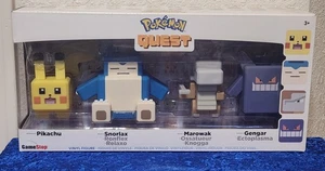 NUEVO Juego de figuras Pokemon Quest Serie 1 Gamestop Nuevo en caja Pikachu Snorlax Gengar - Imagen 1 de 3