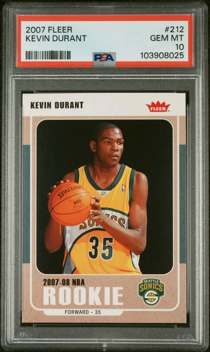Fleer Kevin Durant 10 Graded Basketball Sports Trading Cards Fleer Kevin Durant 10 Graded Basketball Sports Trading Cards