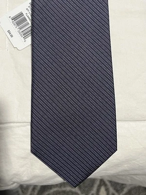 Apt. 9 Purple Pattern Stripe Silk Neck Tie  - Image 1 of 4